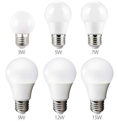 6pcs LED Bulb E27 3W 5W 7W 9W 12W 15W 220V