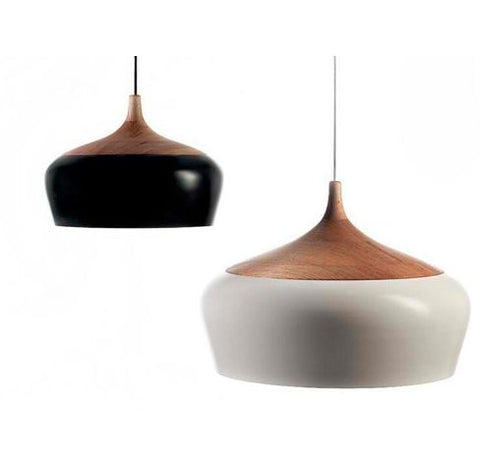 Modern pendant light Oak Wood lamp